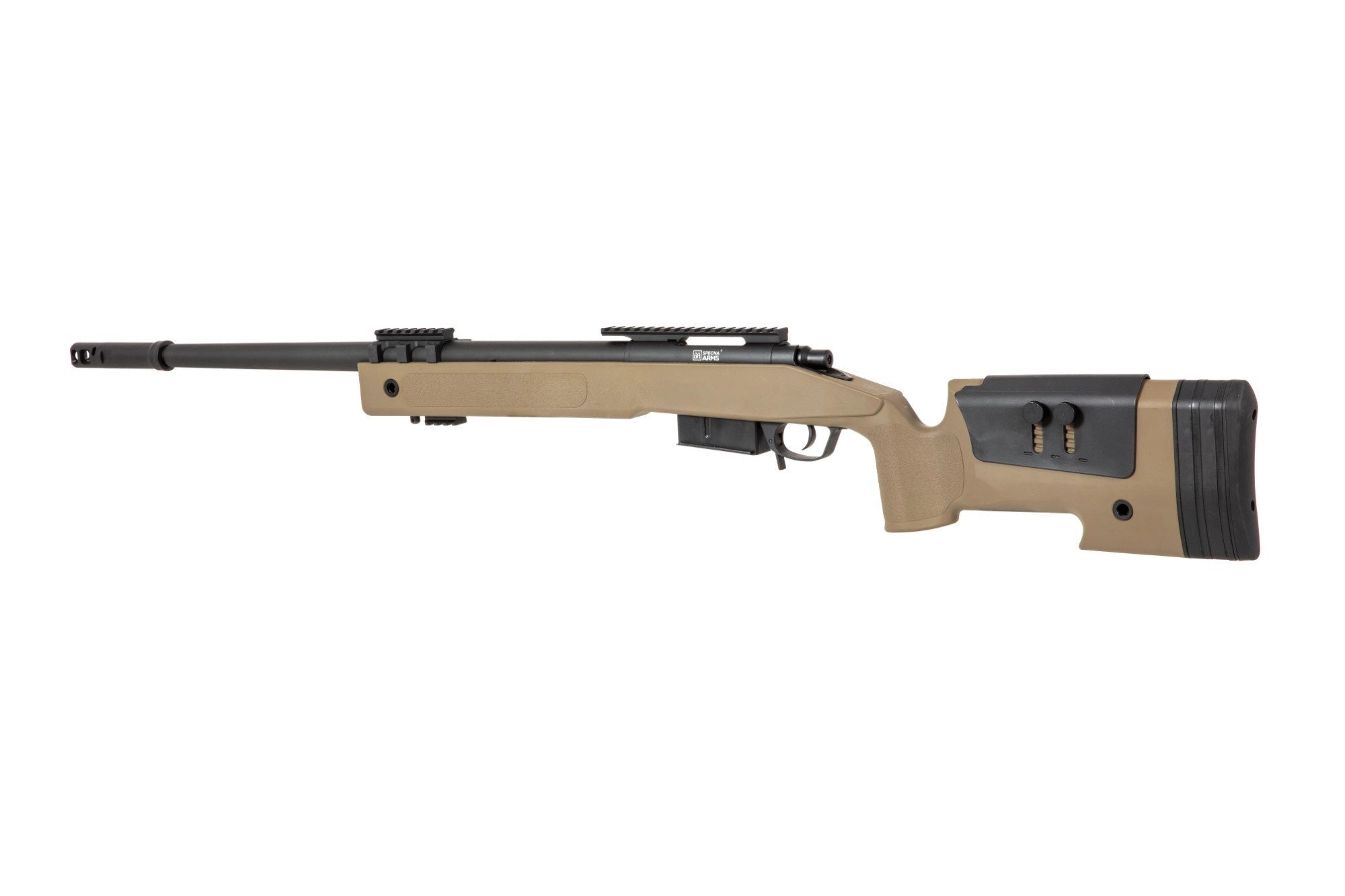 Specna Arms SA-S03 CORE™ korkean lähtönopeuden jousiviritteinen tarkkuuskivääri - tan