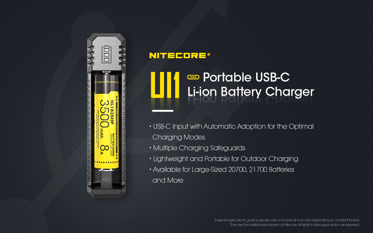 Nitecore UI1 USB-C Li-ion -akkulaturi