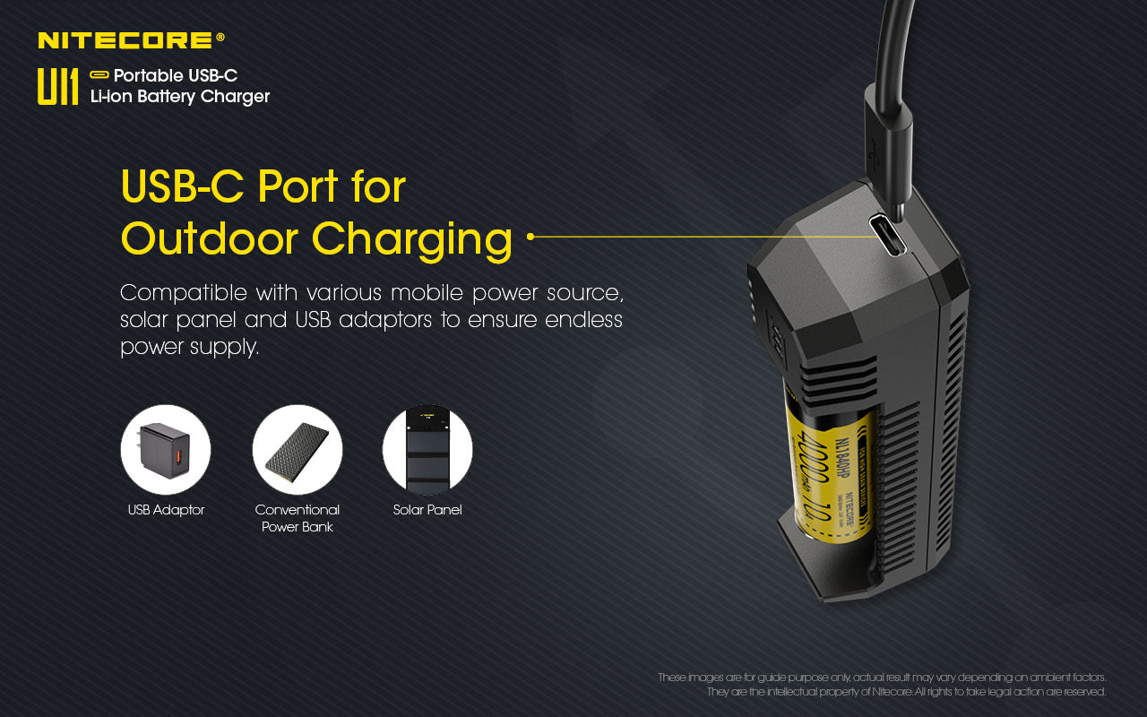 Nitecore UI1 USB-C Li-ion -akkulaturi