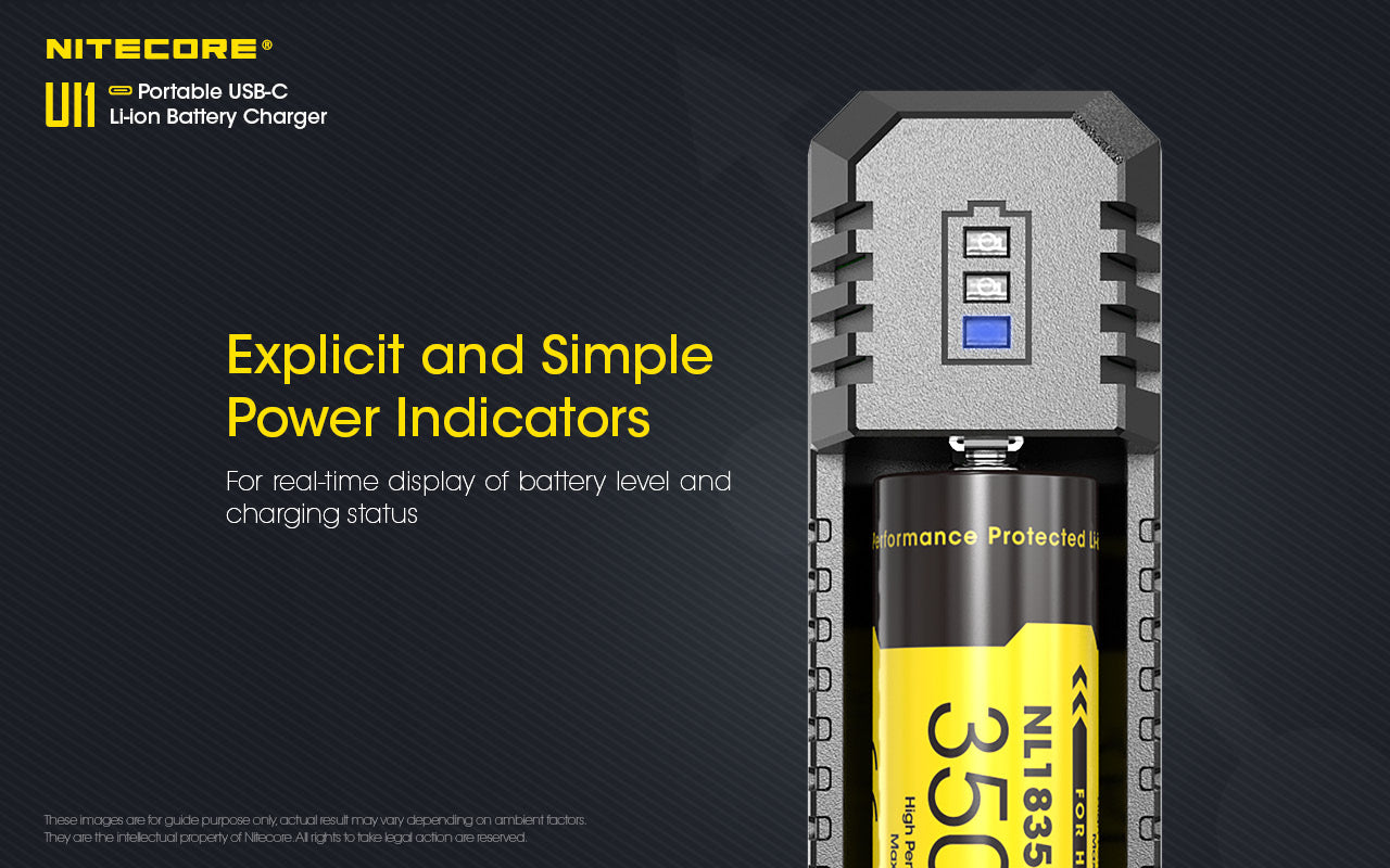 Nitecore UI1 USB-C Li-ion -akkulaturi