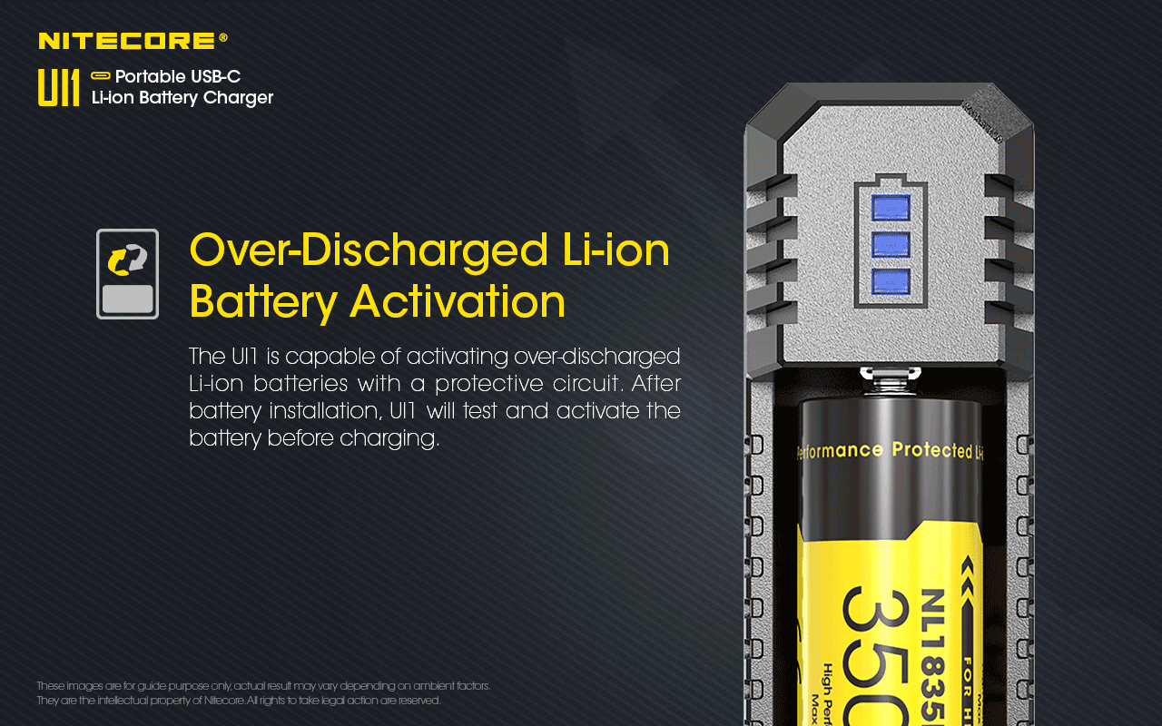 Nitecore UI1 USB-C Li-ion -akkulaturi