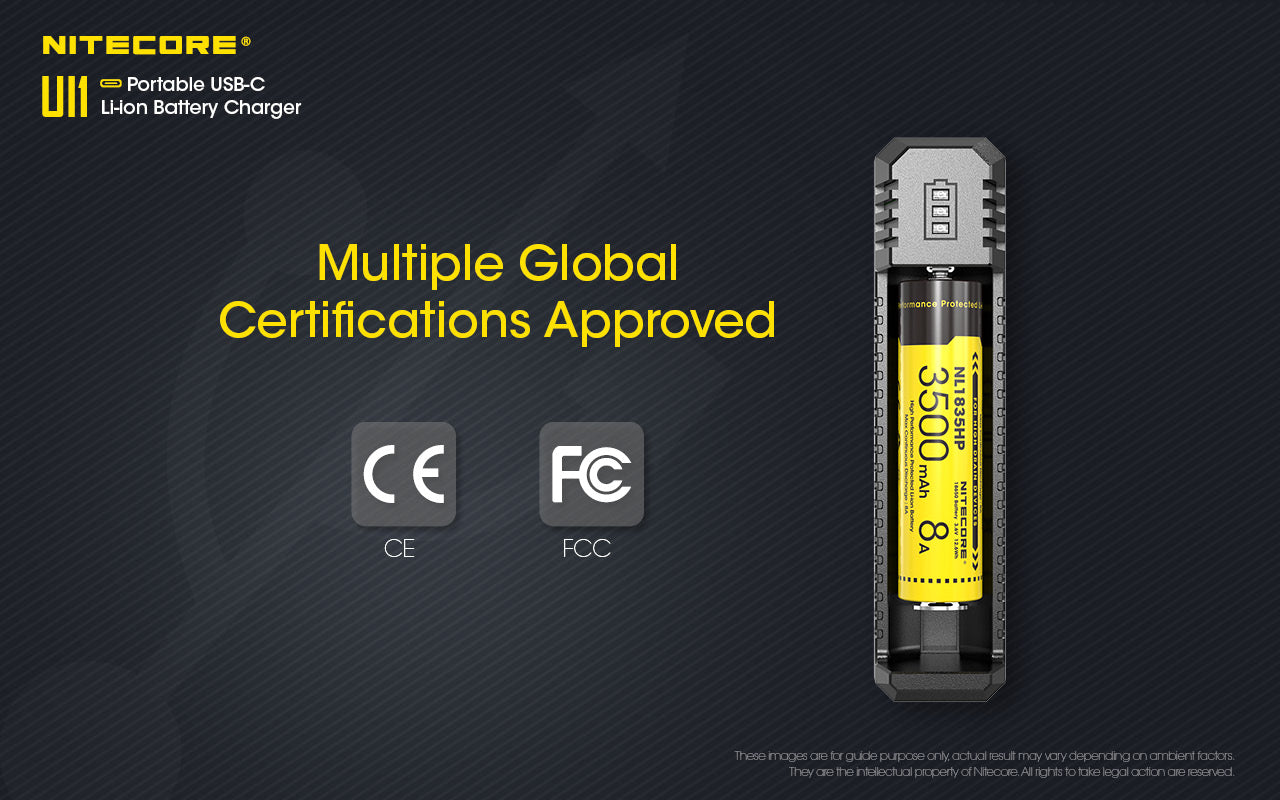 Nitecore UI1 USB-C Li-ion -akkulaturi