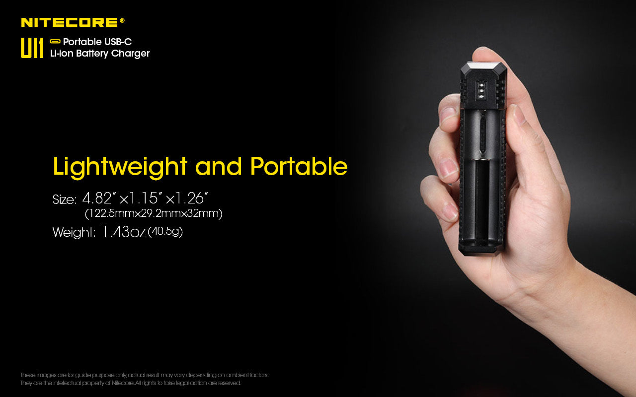 Nitecore UI1 USB-C Li-ion -akkulaturi