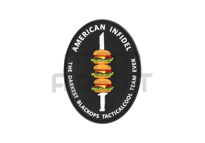 "American Infidel" PVC velcomerkki
