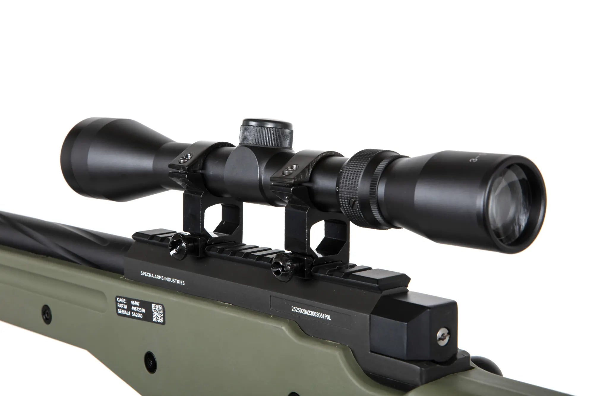 SA-S11 sniper rifle with scope and forelegs - olive