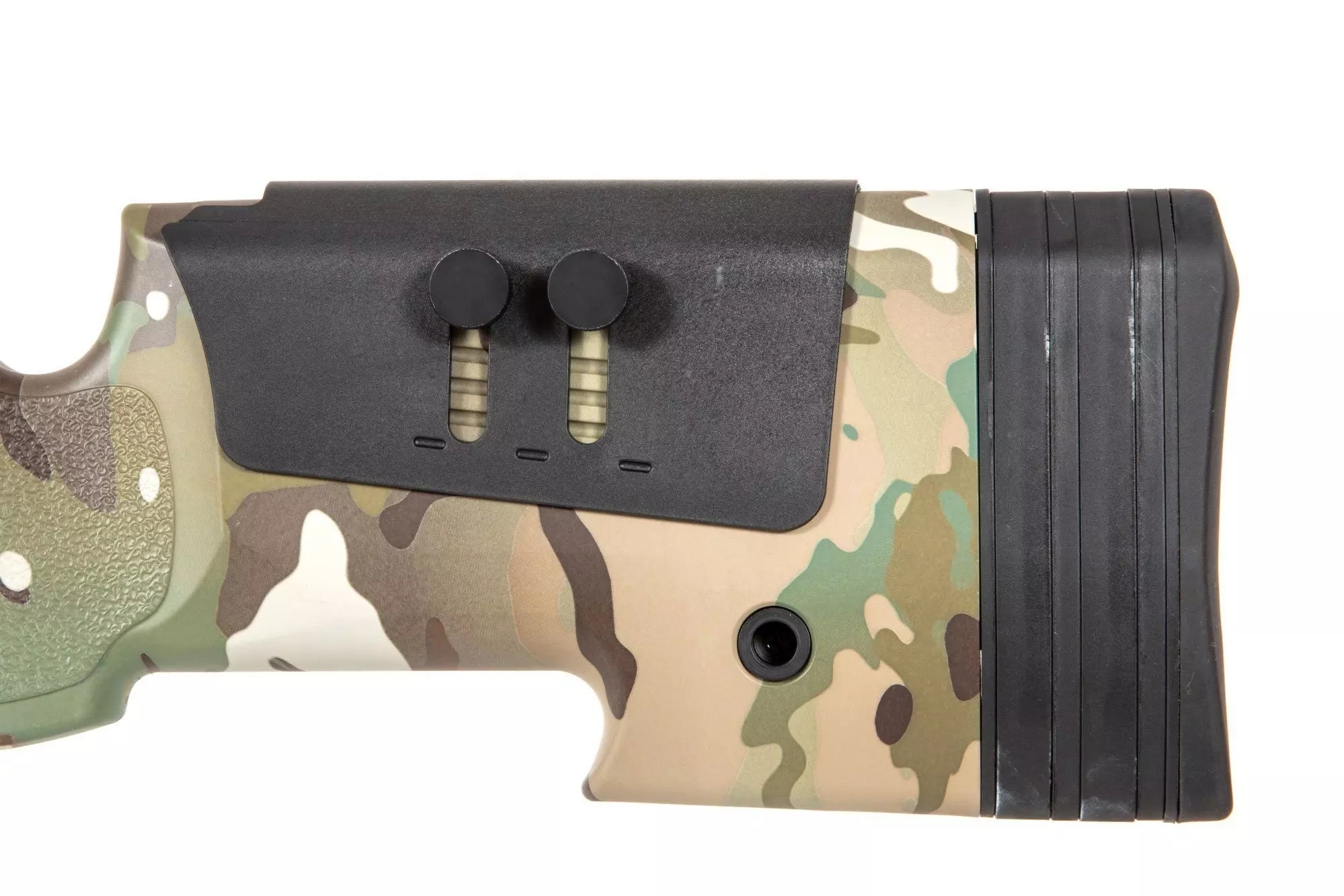 Specna Arms SA-S03 CORE™ tarkkuuskivääri etujaloilla ja kiikaritähtäimellä - MultiCam