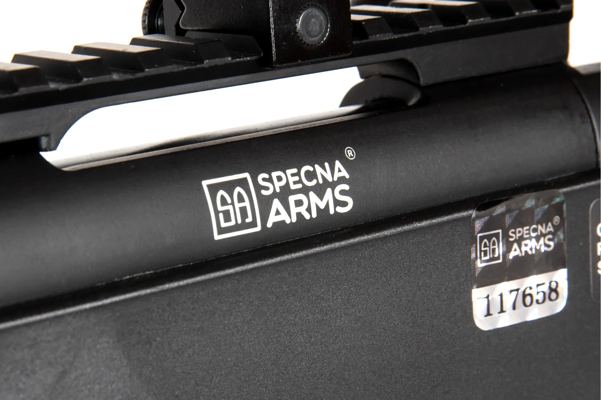 Specna Arms SA-S02 CORE™ High Velocity jousiviritteinen tarkkuuskivääri kiikaritähtäimellä ja etujaloilla - musta