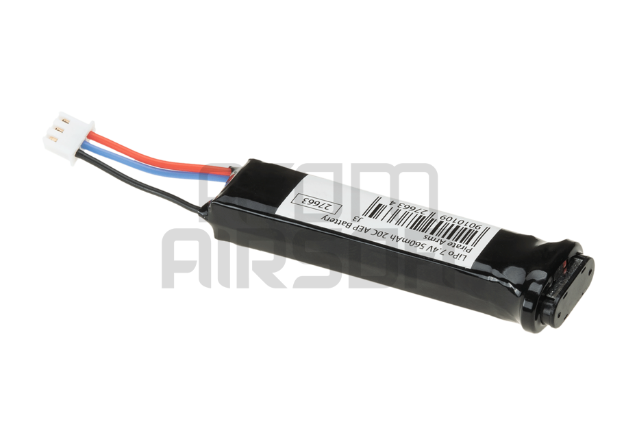 LiPo-akku 7,4V 550mAh 20C - sähköpistooliakku (AEP)