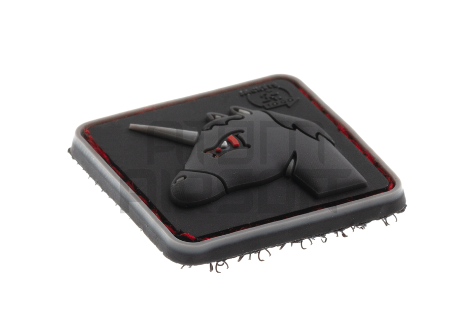 Angry Unicorn muovi velcromerkki