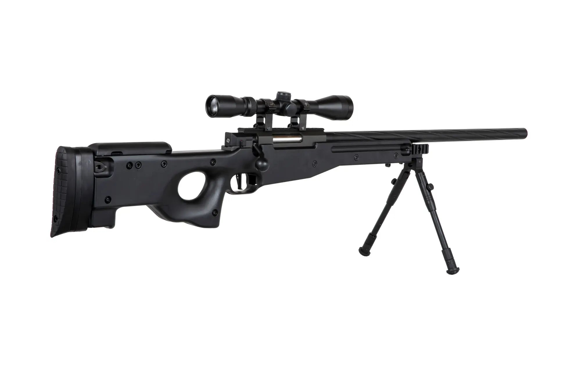 Specna Arms SA-S11 sniper airsoft rifle with scope and bipod - Black