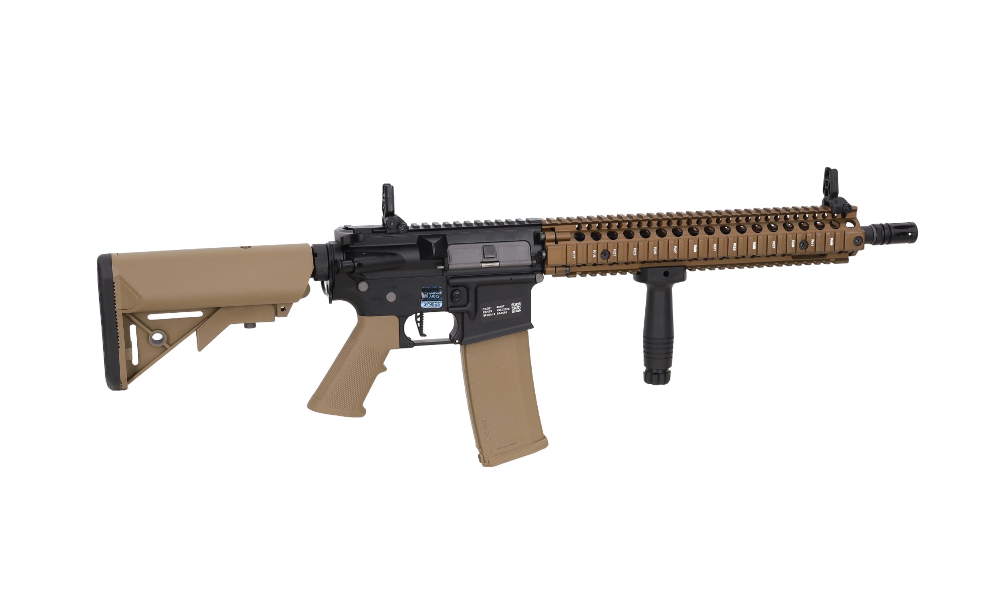 Specna Arms Daniel Defense MK18 SA-P26 Prime Aster II ETU with Brushless Motor - Half-Tan