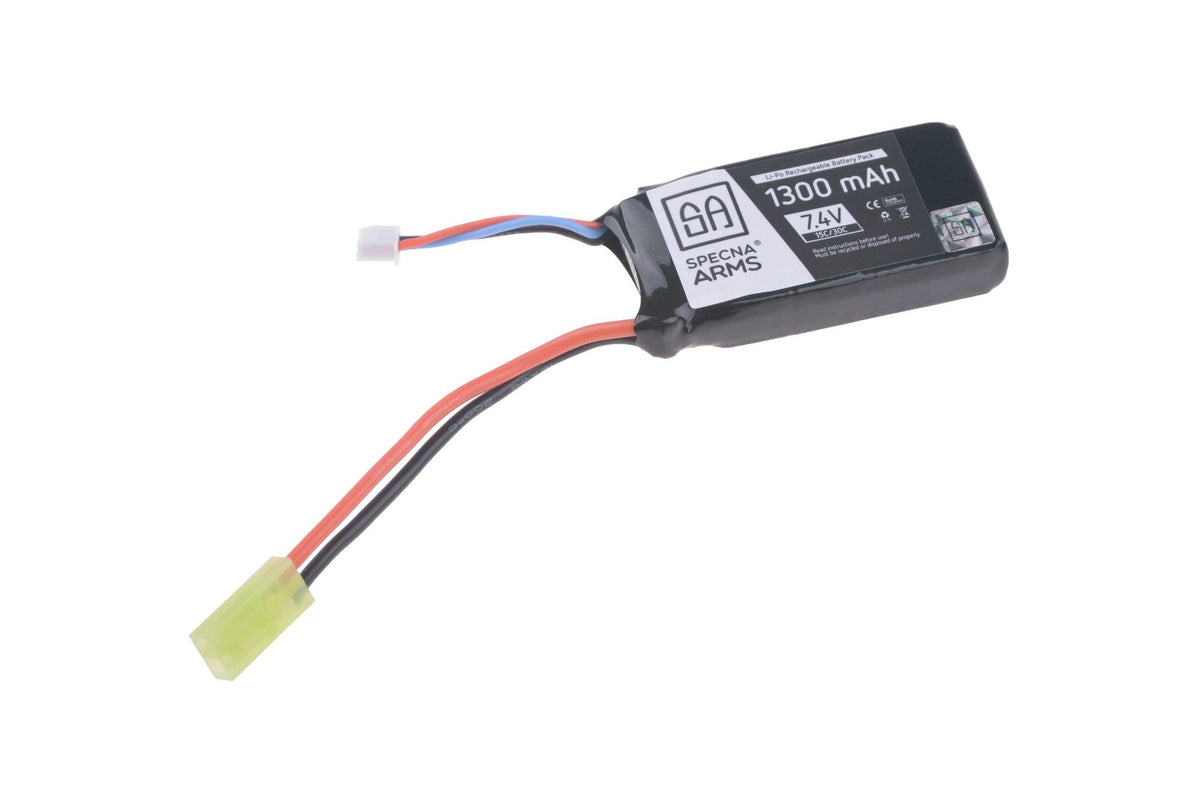 Specna Arms LiPo -akku 7,4 V 1300 mAh 15/30C - Small Tamiya