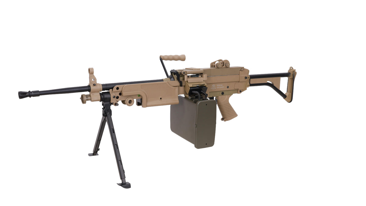 Specna Arms FN Herstal M249 MK1 CORE konekivääri AEG - hiekka