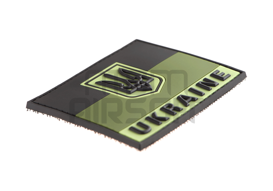 Ukrainan lippu "Ukraine" tekstillä - forest