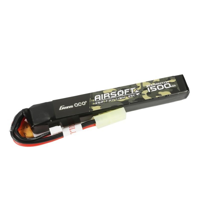 LiPo-akku 7,4V 1500mAh 2S/25C, miniliitin