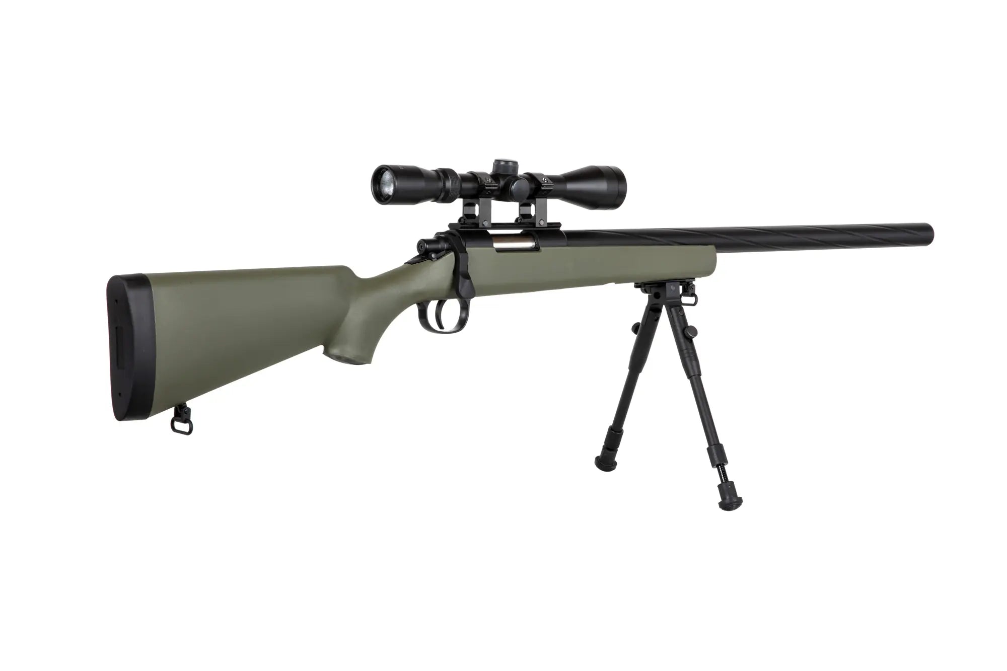 Specna Arms SA-S12 sniper airsoft rifle with scope and bipod - Olive