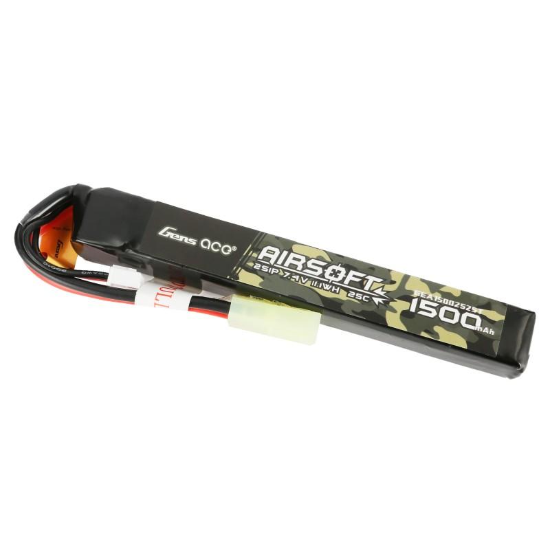 LiPo-akku 7,4V 1500mAh 2S/25C, miniliitin