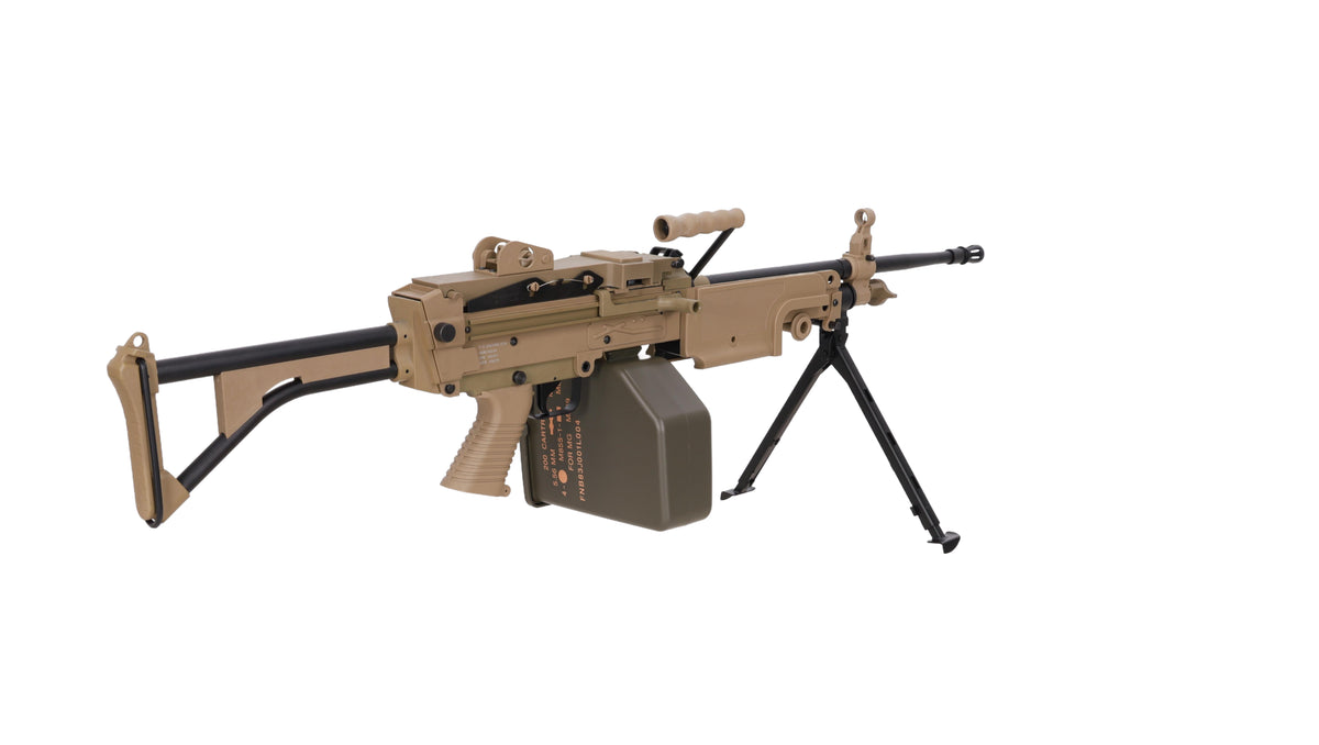 Specna Arms FN Herstal M249 MK1 CORE konekivääri AEG - hiekka