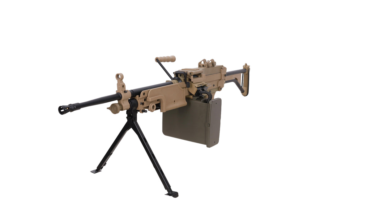 Specna Arms FN Herstal M249 MK1 CORE konekivääri AEG - hiekka