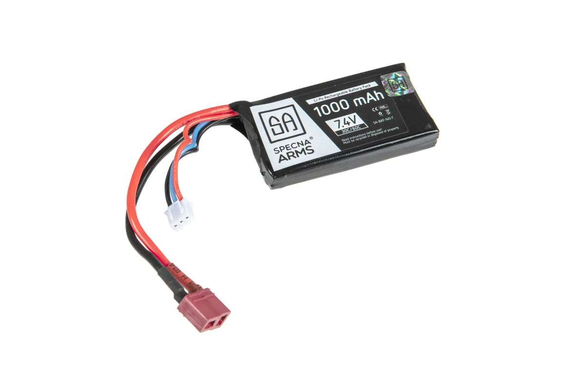 Specna Arms LiPo -akku 7,4 V 1300 mAh 15/30C - T-Plug/Deans