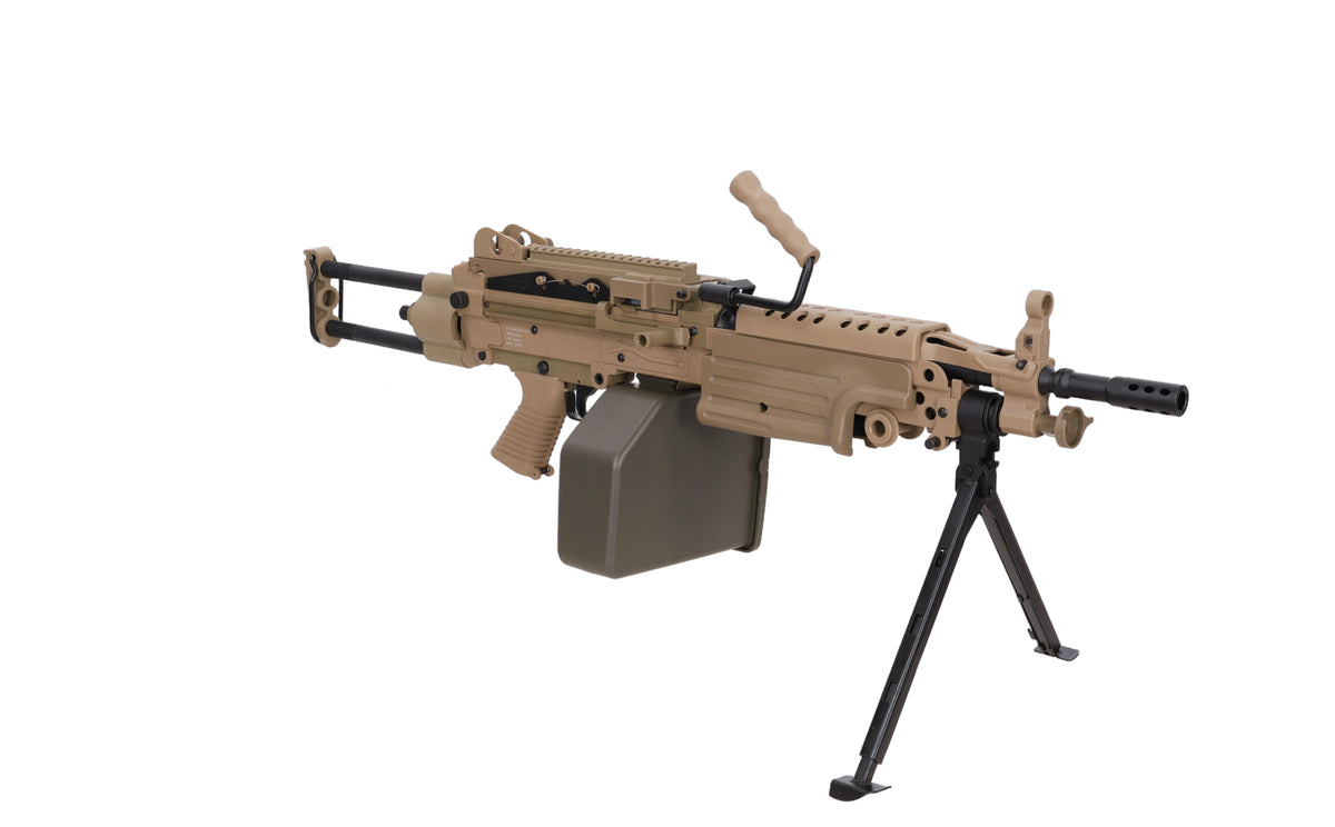 Specna Arms FN Herstal M249 PARA CORE konekivääri AEG - hiekka