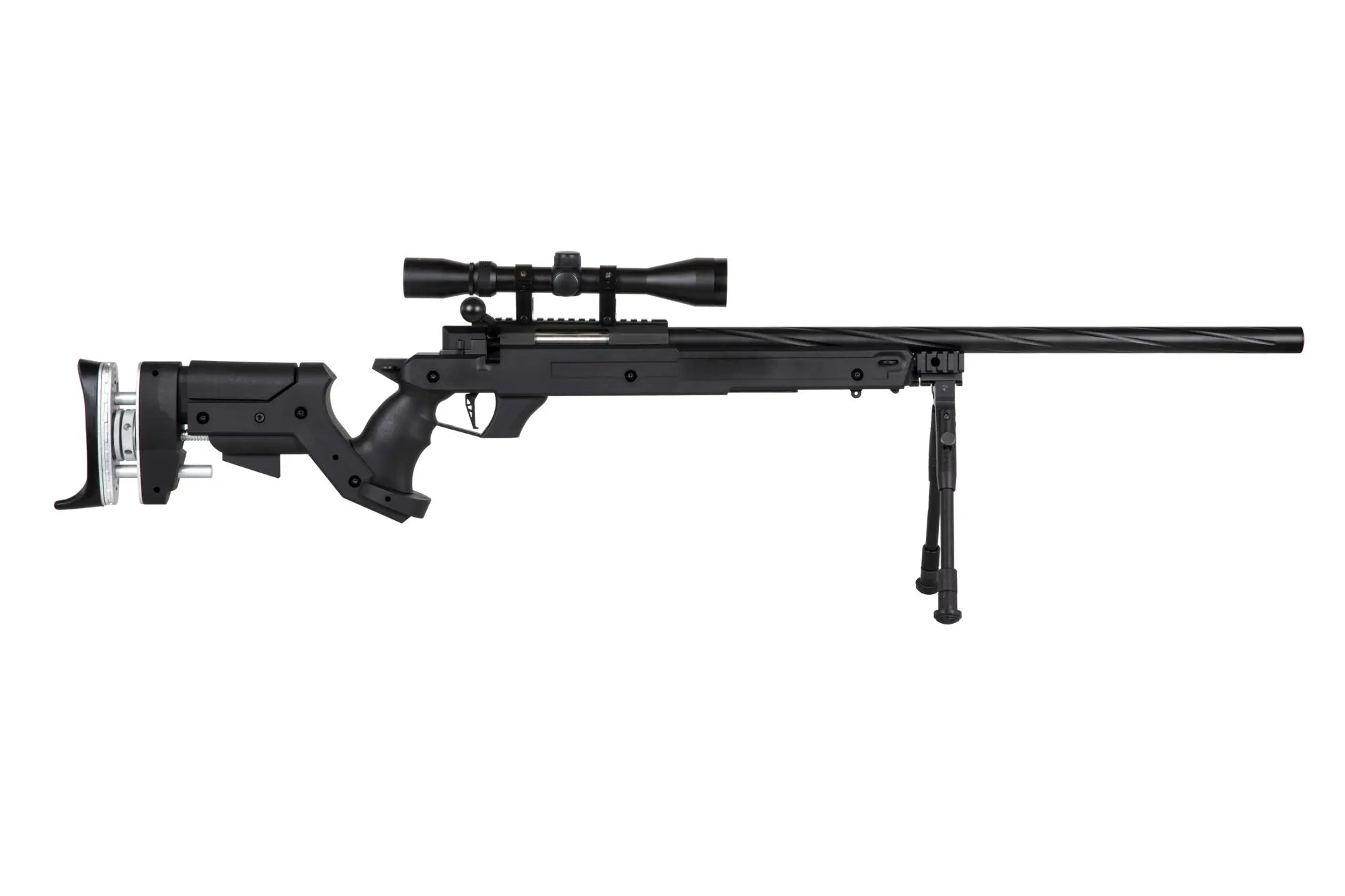 Specna Arms SA-S13 sniper airsoft rifle with scope and bipod - Black