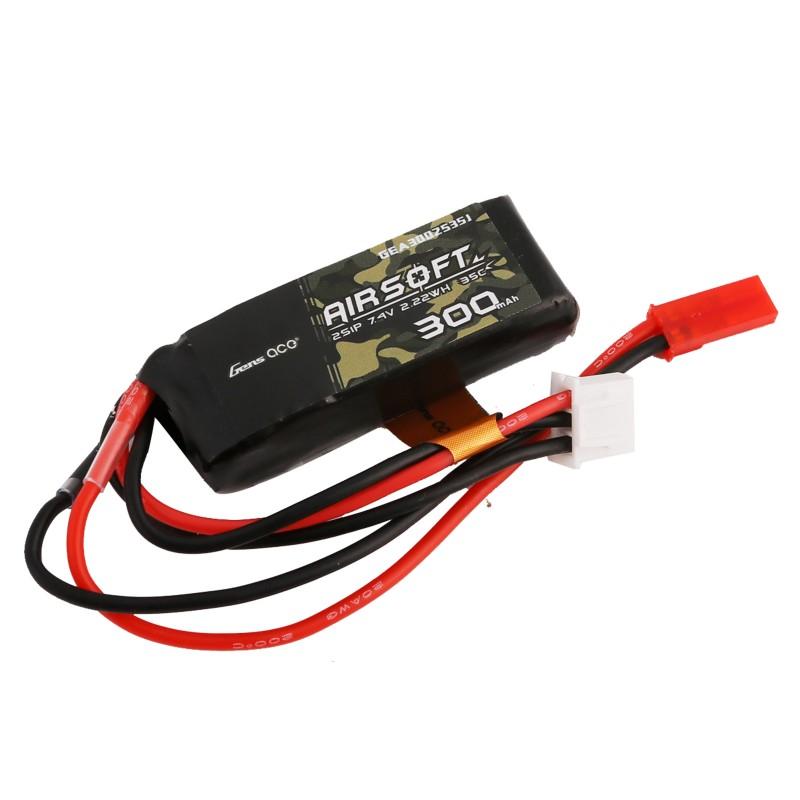 LiPo-akku 7,4V 300mAh 2S/35C, JST/HPA yhteensopiva