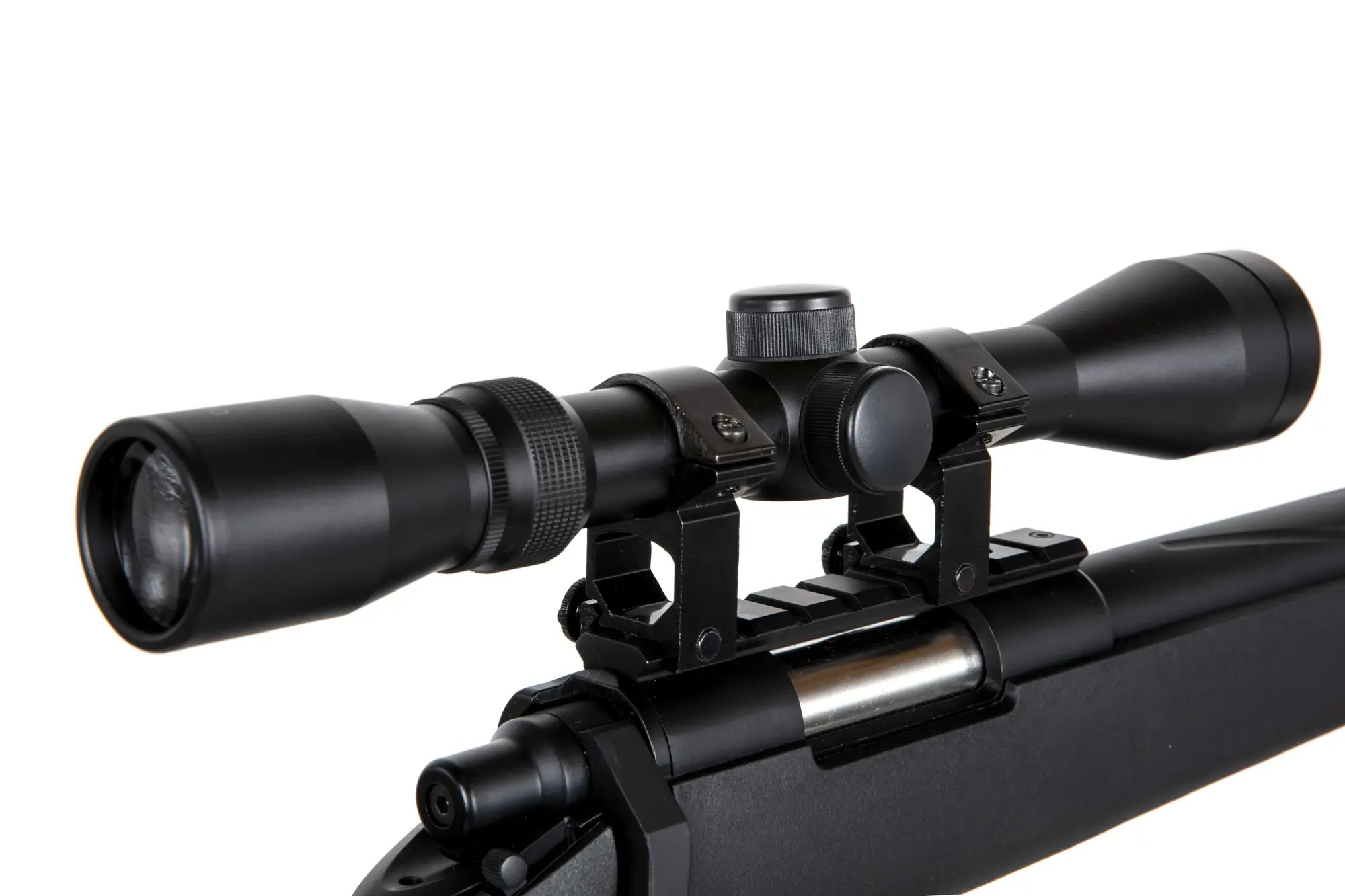 Specna Arms SA-S12 sniper airsoft rifle with scope and bipod - Black