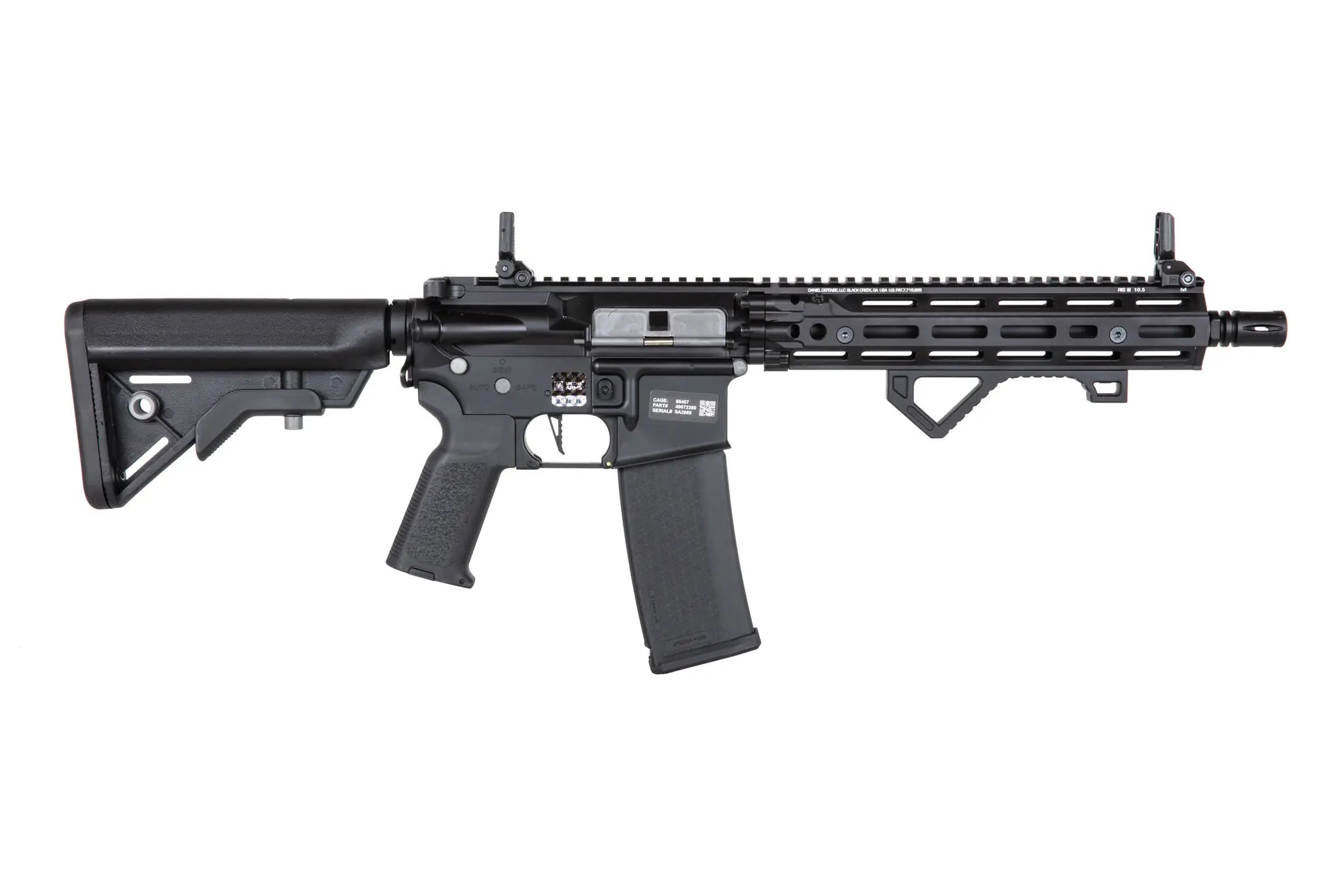 Daniel Defense® SA-E27 RISIII 10.5'' EDGE™ HAL ETU™ sähköase - musta