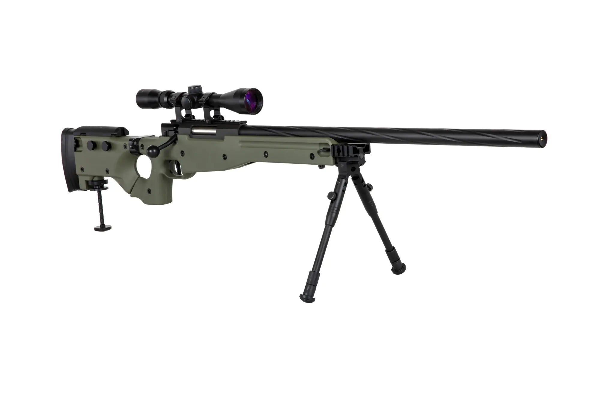 Specna Arms SA-S14 sniper airsoft rifle with scope and bipod - Olive