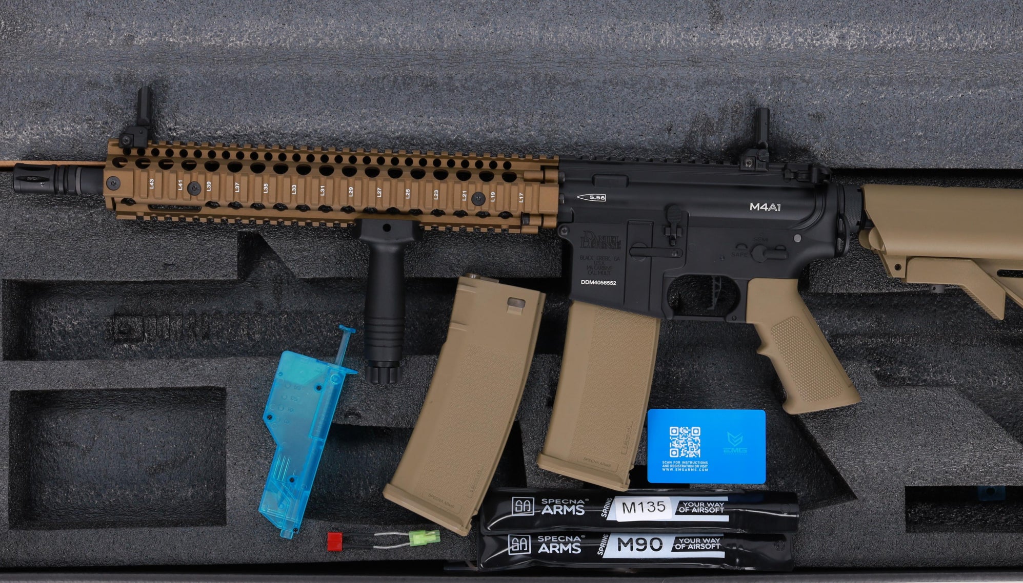 Specna Arms Daniel Defense MK18 SA-P26 Prime Aster II ETU with Brushless Motor - Half-Tan