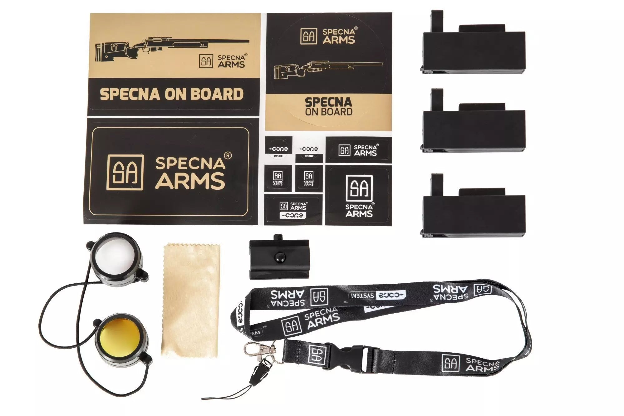 Specna Arms SA-S02 CORE™ High Velocity jousitoiminen tarkkuuskivääri kiikaritähtäimellä ja etujaloilla - oliivi