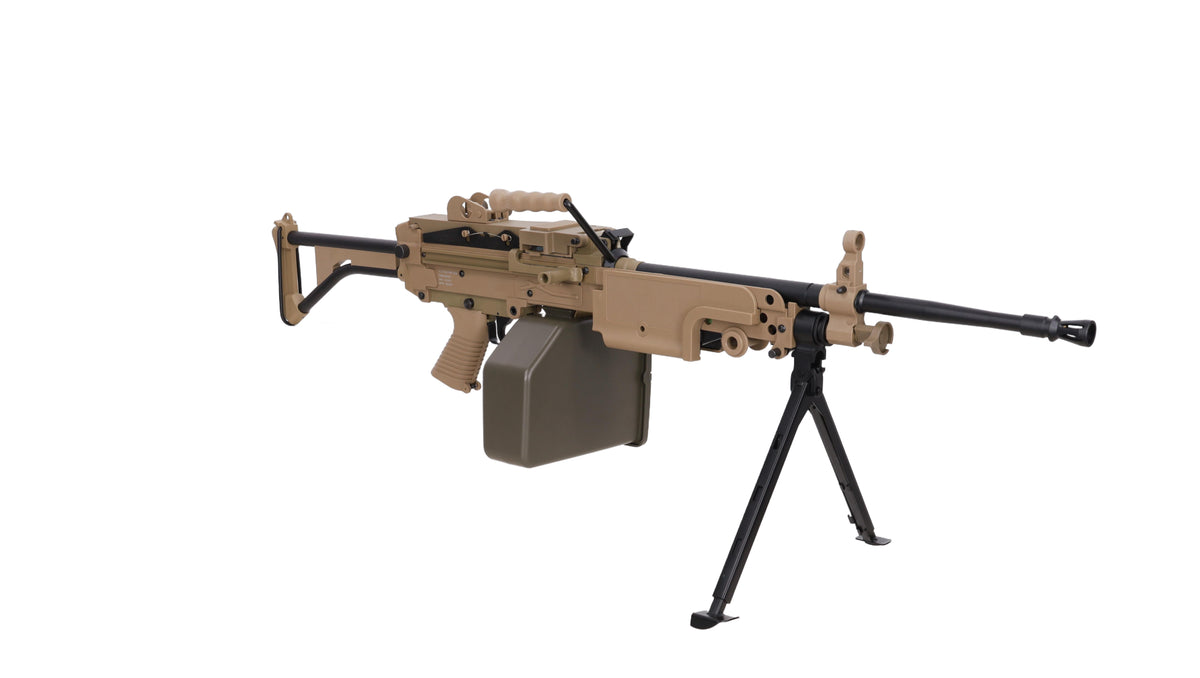 Specna Arms FN Herstal M249 MK1 CORE konekivääri AEG - hiekka