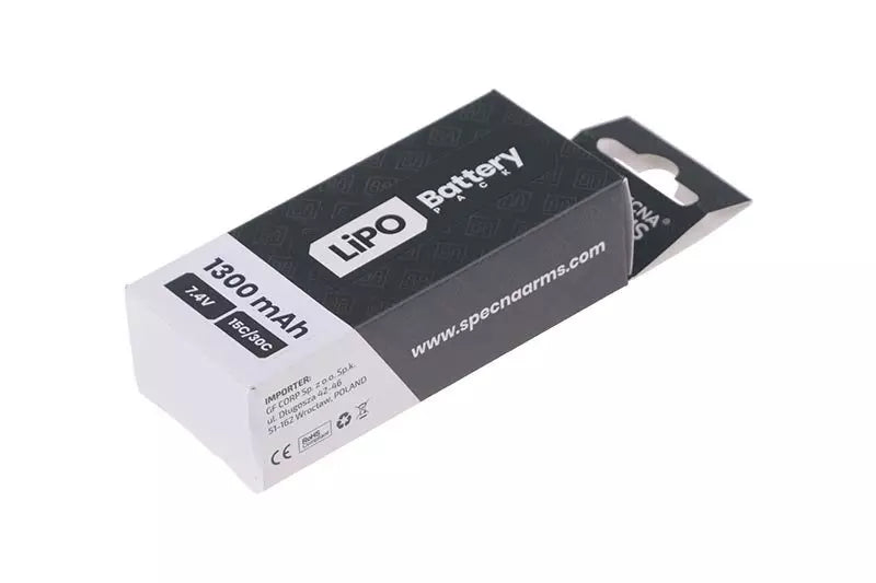 Specna Arms LiPo -akku 7,4 V 1300 mAh 15/30C - Small Tamiya