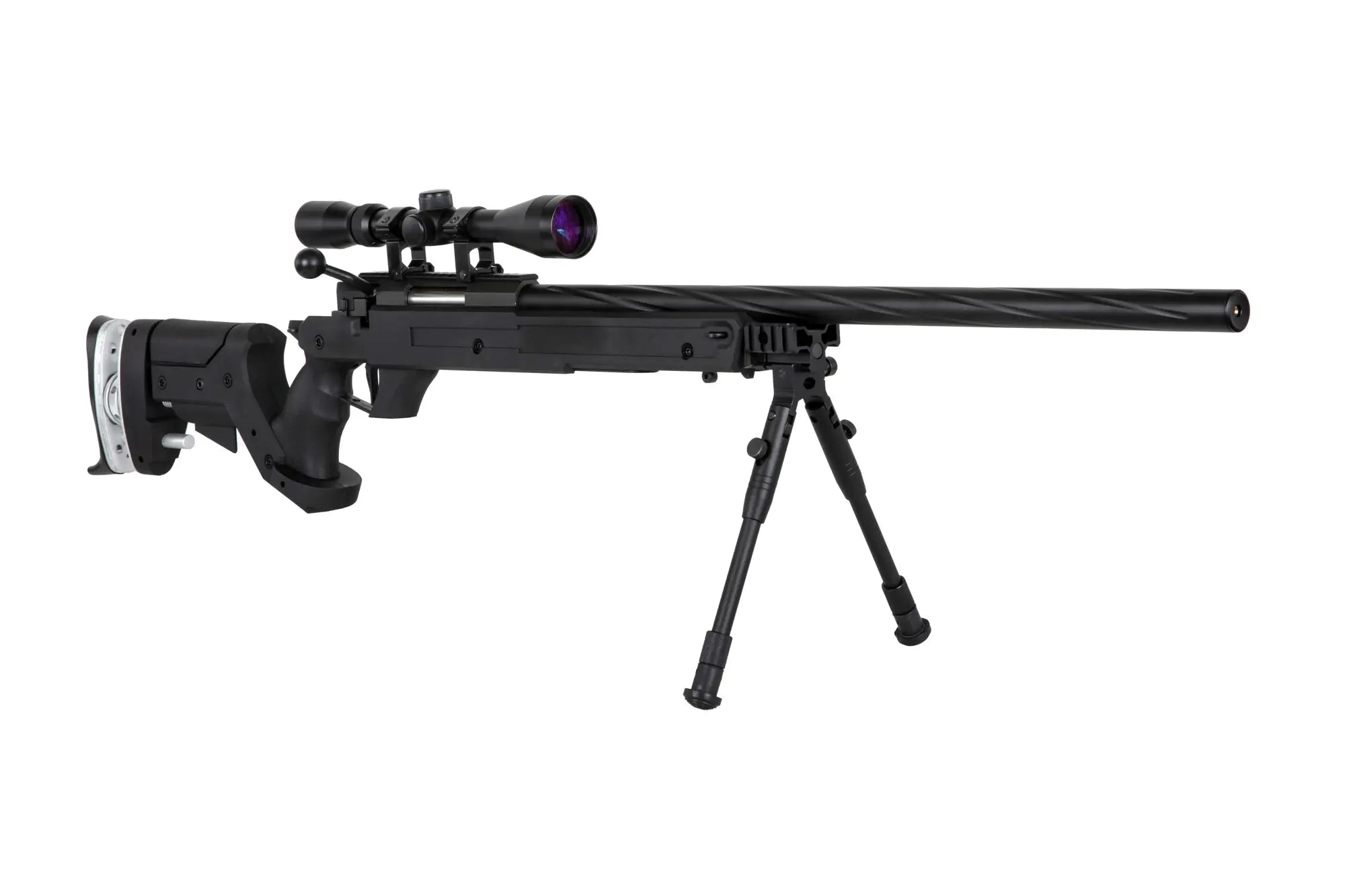 Specna Arms SA-S13 sniper airsoft rifle with scope and bipod - Black
