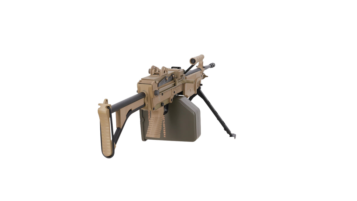 Specna Arms FN Herstal M249 MK1 CORE konekivääri AEG - hiekka