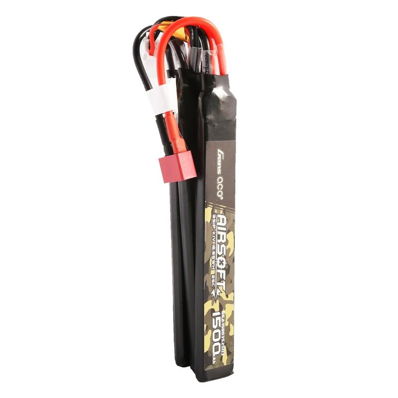 LiPo-akku 11,1V 1500mAh 3S/25C nunchuck, T-plug/Deans