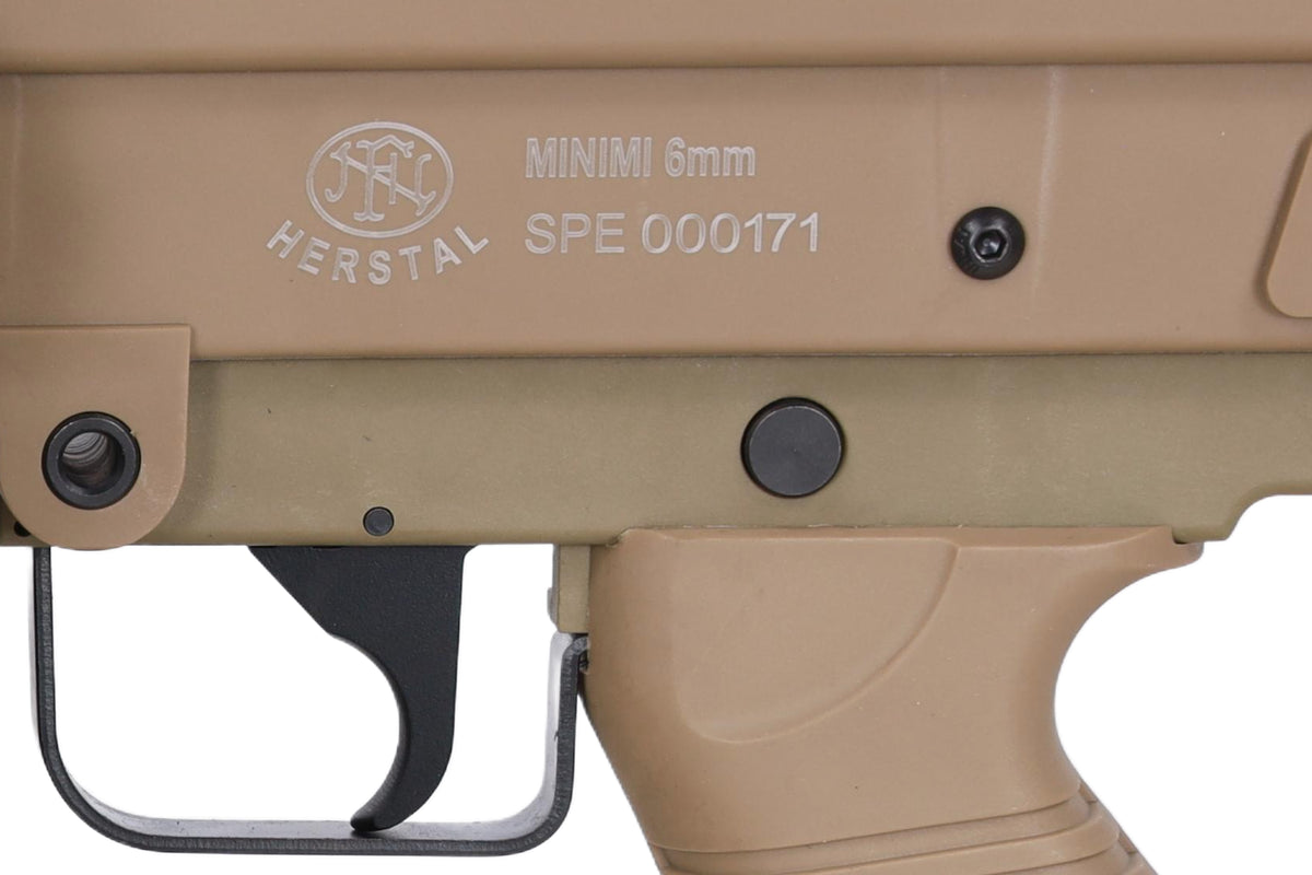 Specna Arms FN Herstal M249 MK1 CORE konekivääri AEG - hiekka