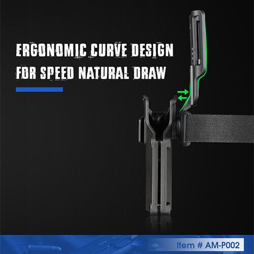 Pistol case duty drop mount