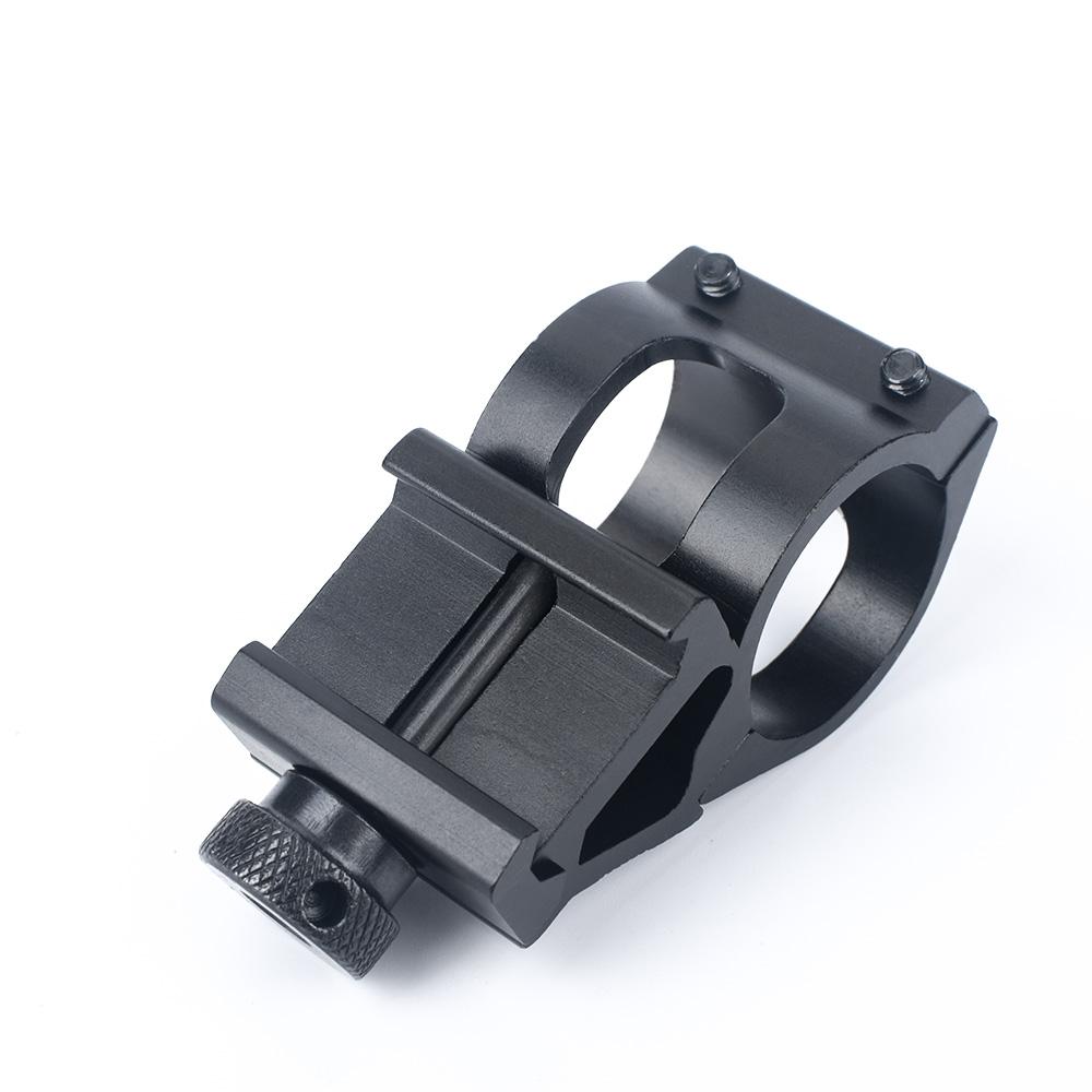 1" weaponlight / torch / laser RIS/ Picatinny 45° offset mount - Black