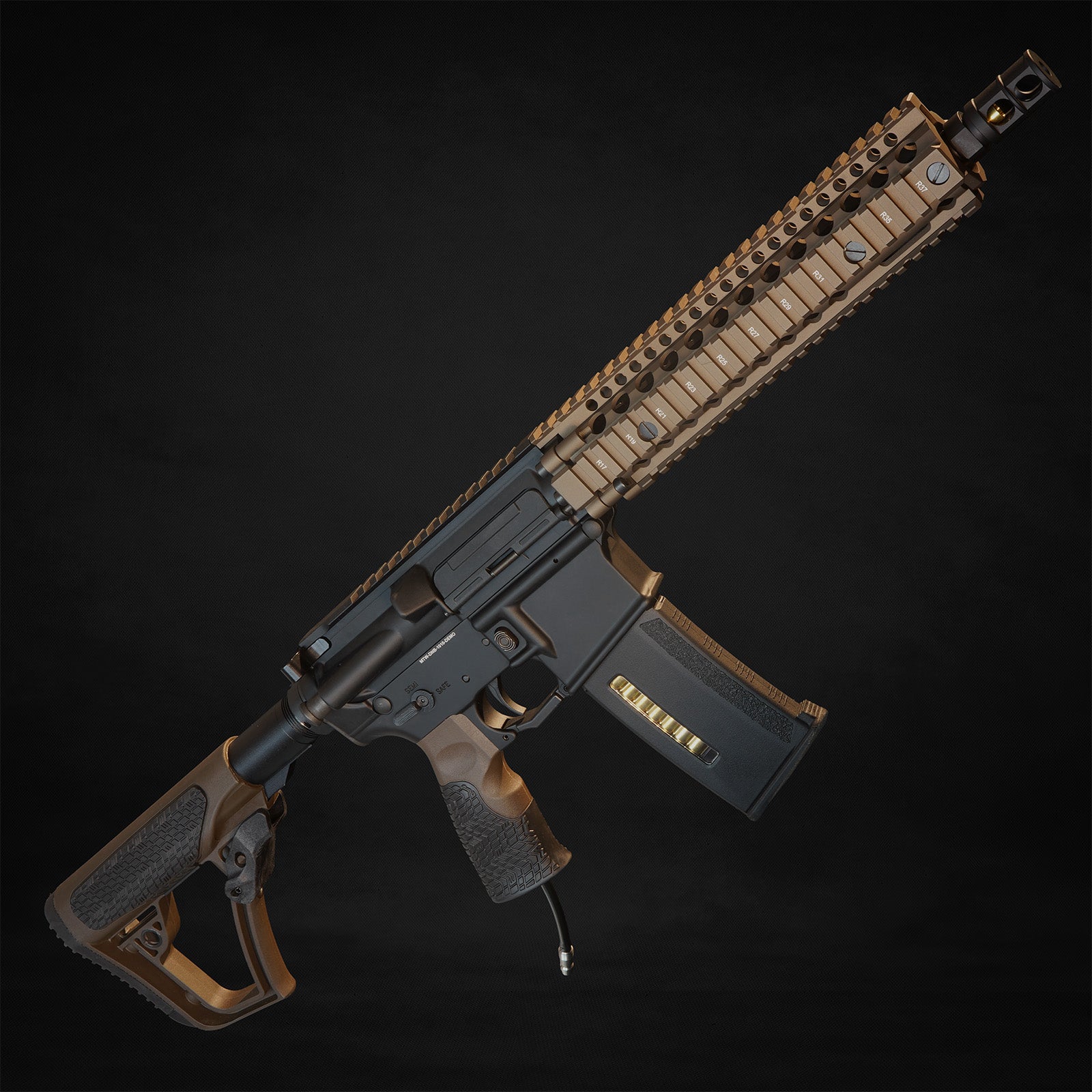 Wolverine Airsoft MTW Daniel Defense MK18 RIS II XB - Milspec Brown