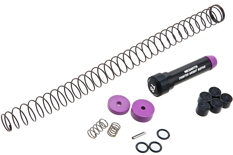 Tokyo Marui MWS GBBR Airsoft Mix & Match Counter Weight Buffer, bufferijousisarja (V2)