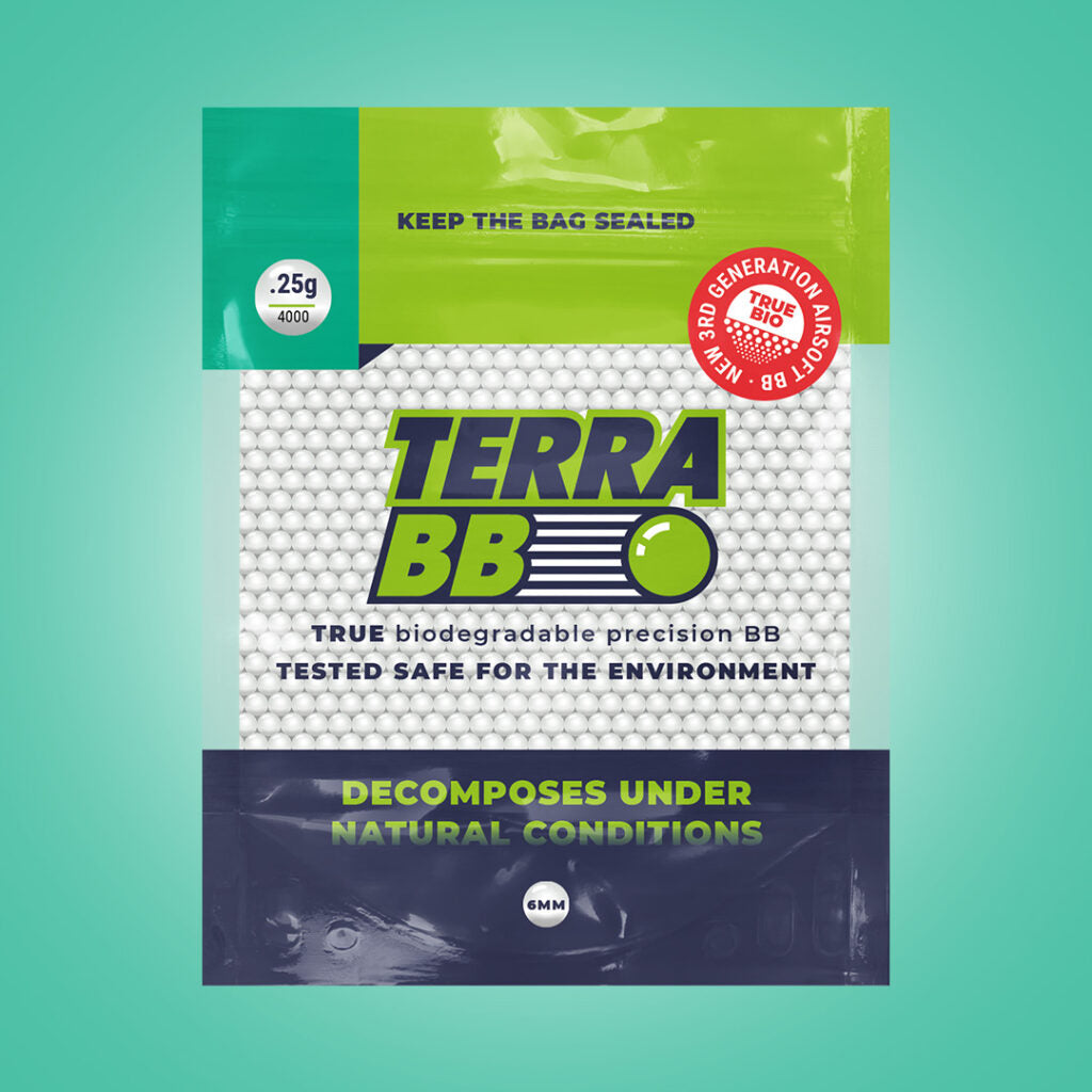 TerraBB 0.25g TRUEBIO Precision airsoft BBs - 4000 pcs