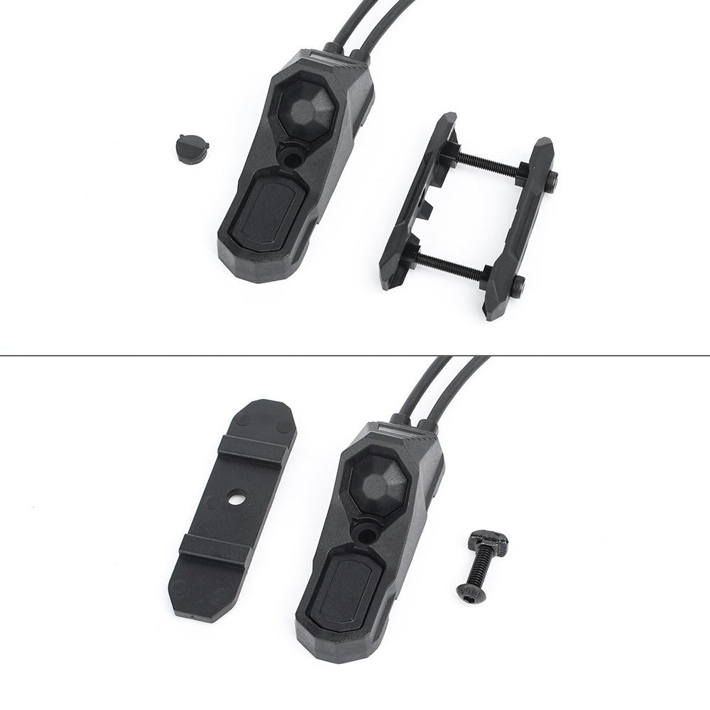 WADSN AN kaksitoiminen asevalon etäkytkin, SF-yhteensopiva & 2.5mm liitin - musta