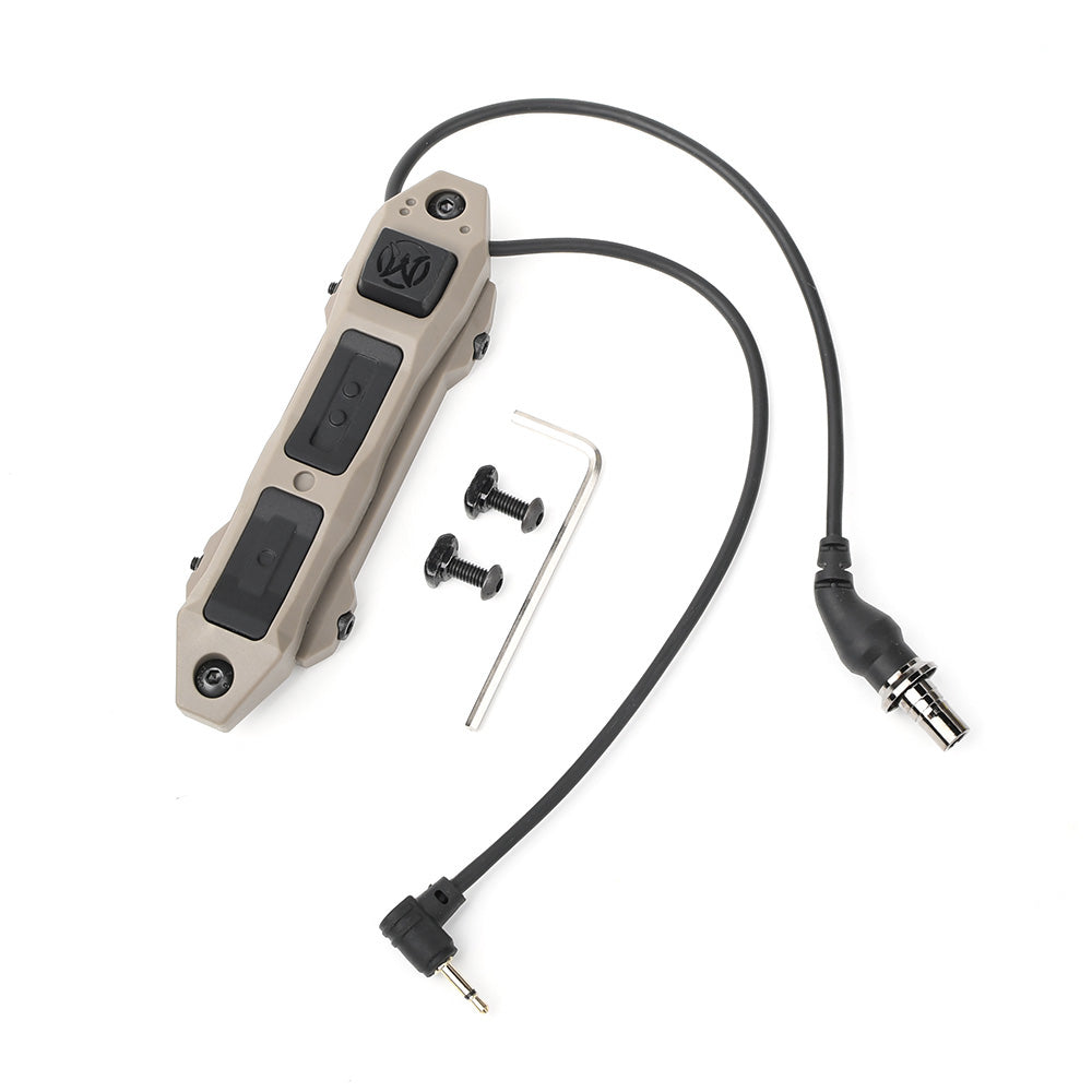WADSN Dual Pressure Switch with Lock, SF-B & 2.5 mm - Dark Earth
