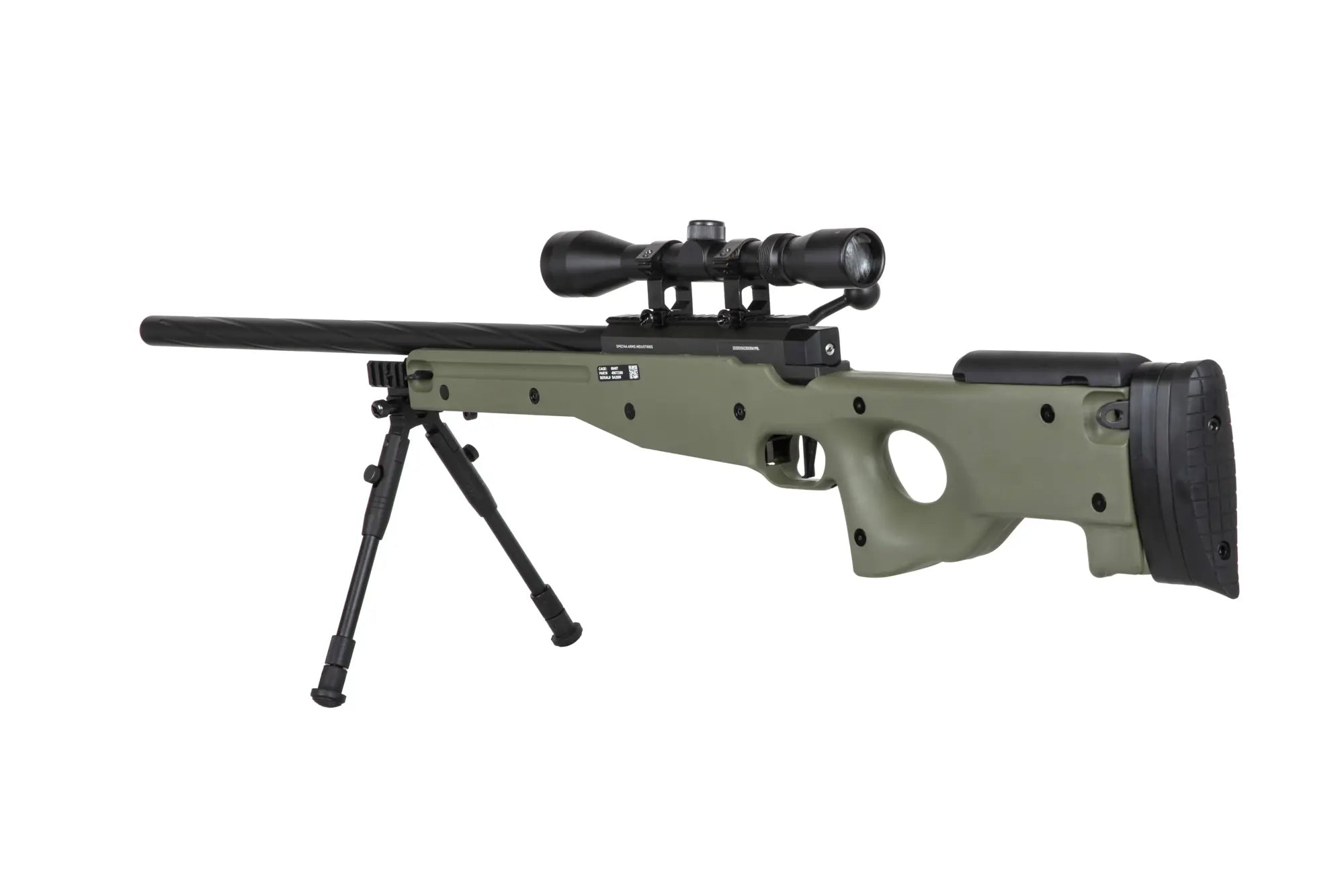 SA-S11 sniper rifle with scope and forelegs - olive