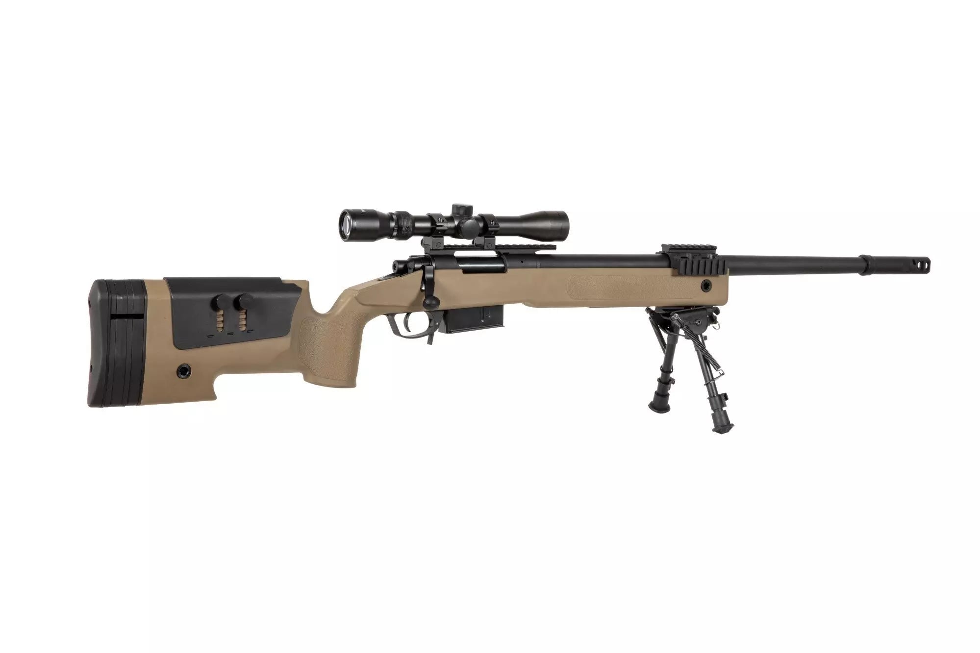 Specna Arms SA-S03 CORE™ Sniper Rifle Replica with Scope and Bipod - Tan