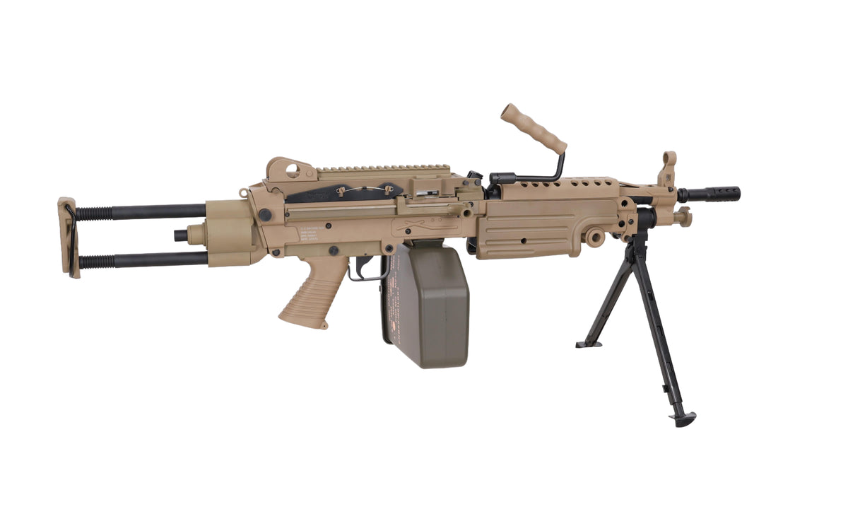 Specna Arms FN Herstal M249 PARA CORE konekivääri AEG - hiekka