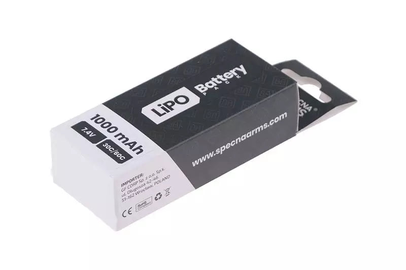 Specna Arms LiPo -akku 7,4 V 1000 mAh 30/60C (PEQ) - Small Tamiya