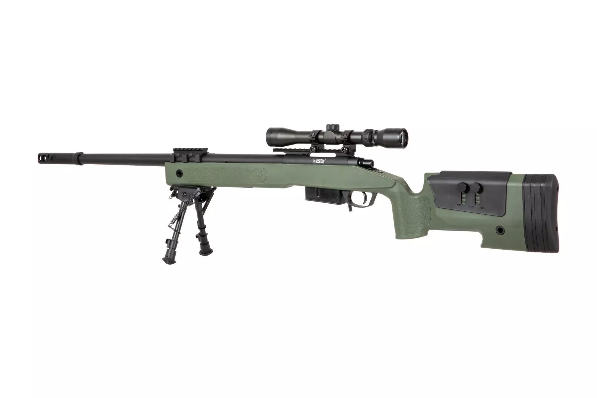 Specna Arms SA-S03 CORE™ High Velocity Sniper Rifle with Scope and Bipod - Olive